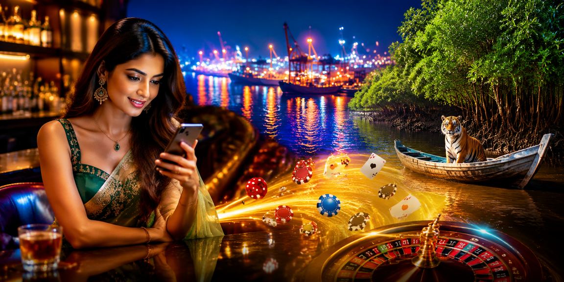 চট্টগ্রামে মোবাইলে r75 ক্যাসিনো অ্যাপ ব্যবহার করছেন একজন বাংলাদেশি মডেল