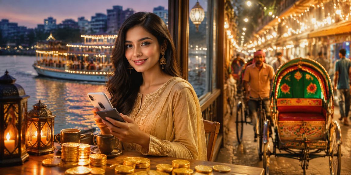 ঈদ উৎসবে r75 গেমিং অফার উপভোগ করছেন ঢাকার একজন ব্যবহারকারী