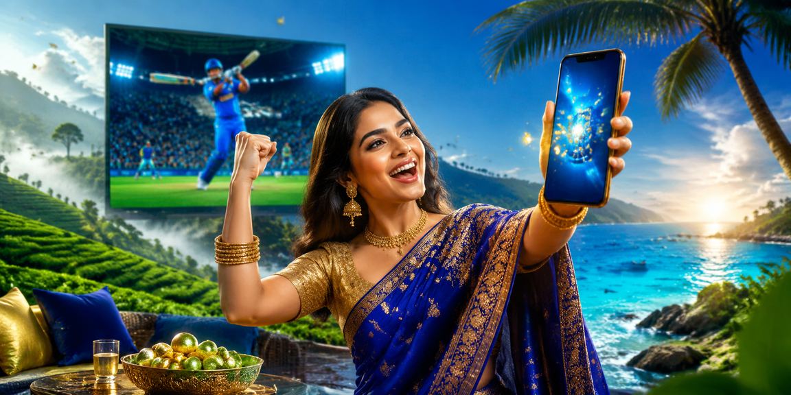 সেন্ট মার্টিনে শাড়ি পরা নারী r75 - এ ক্রিকেট বেটিং উপভোগ করছেন